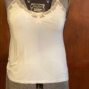 American eagle off white embroidered tank